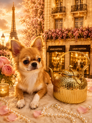 “Presenting Nova Boy– The World’s First Exclusive Cloned Program Teacup Puppy!”